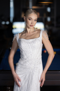 Robe de Soirée Longue Blanc ABU4061