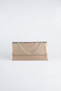 Sac De Soirée Luxe Satin Cappuccino SH818