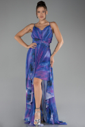 Robe de Soirée Longue Violet ABU4084