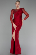 Robe de Soirée Longue Rouge ABU4117