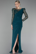 Robe de Soirée Longue Émeraude ABU4117