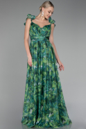 Robe de Soirée Longue Vert ABU4134