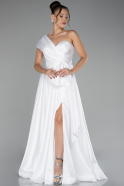 Robe De Soirée Longue Blanc ABU3632