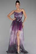 Robe de Soirée Longue Prune ABU4150