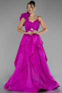 Robe de Soirée Longue Fushia ABU4154