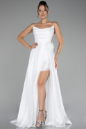 Robe De Soirée Longue Blanc ABU3793