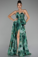 Robe de Soirée Longue Vert ABU4157