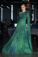 Robe De Soirée Longue Vert ABU3773