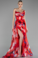 Robe de Soirée Longue Rouge ABU4169