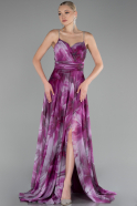 Robe de Soirée Longue Violet ABU4184