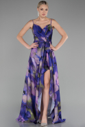 Robe De Soirée Longue Violet ABU3961