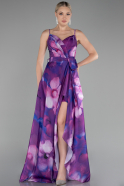 Robe De Soirée Longue Violet ABU3961