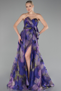 Robe de Soirée Longue Violet ABU4157