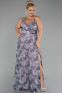 Robe Grande Taille Longue Lavande ABU3955