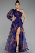 Robe de Soirée Longue Violet ABU4206