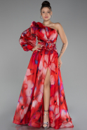 Robe de Soirée Longue Rouge ABU4208