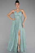 Robe De Soirée Longue Menthe ABU4152