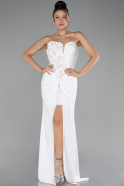 Robe de Soirée Longue Blanc ABU4213