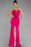 Robe de Soirée Longue Fushia ABU4213