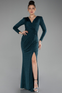 Robe de Soirée Longue Émeraude ABU3542