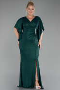 Robe De Soirée Grande Taille Longue Émeraude ABU3280