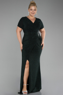 Robe de Soirée Grande Taille Longue Émeraude ABU4101