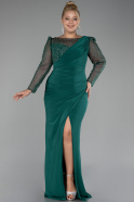 Robe De Soirée Grande Taille Longue Émeraude ABU4119