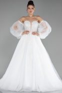 Robes de Mariage Longue Blanc ABU4236