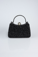 Sac de Soirée Luxe Pierreux Noir KC110