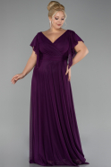 Robe de Soirée Grande Taille Longue Violet ABU4263