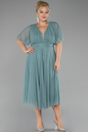 Robe De Soirée Grande Taille Midi Menthe ABK1253