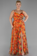 Robe Grande Taille Longue Très Coloré ABU3955