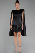 Robe De Soirée Courte Noir ABK2152