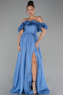 Robe de Soirée Longue Indigo ABU4278