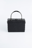 Sac de Soirée Luxe Argenté Noir KC161