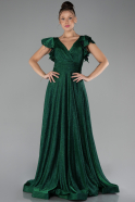 Robe de Soirée Longue Émeraude ABU4301