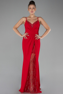 Robe Grande Taille Longue Rouge ABU4300