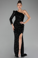 Robe de Soirée Longue Noir ABU4302