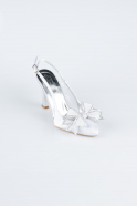 Chaussure de soirée Satin Argent MJS4100