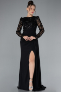 Robe de Soirée Longue Noir ABU4310