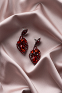 Boucles D'Oreilles Rouge UK780