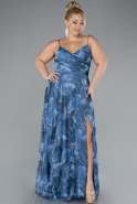 Robe Grande Taille Longue Indigo ABU3955