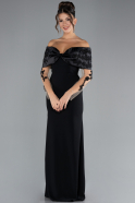 Robe de Soirée Longue Noir ABU4343