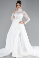 Robes de Mariage Longue Blanc ABU4344