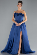 Robe de Soirée Longue Bleu Marine ABU4337