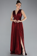 Robe de Soirée Longue Rouge ABU4377