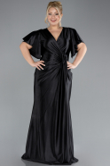 Robe de Soirée Grande Taille Longue Noir ABU4349