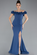 Robe de Soirée Longue Indigo ABU4387