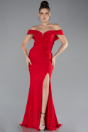 Robe de Soirée Longue Rouge ABU4400