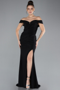 Robe de Soirée Longue Noir ABU4400